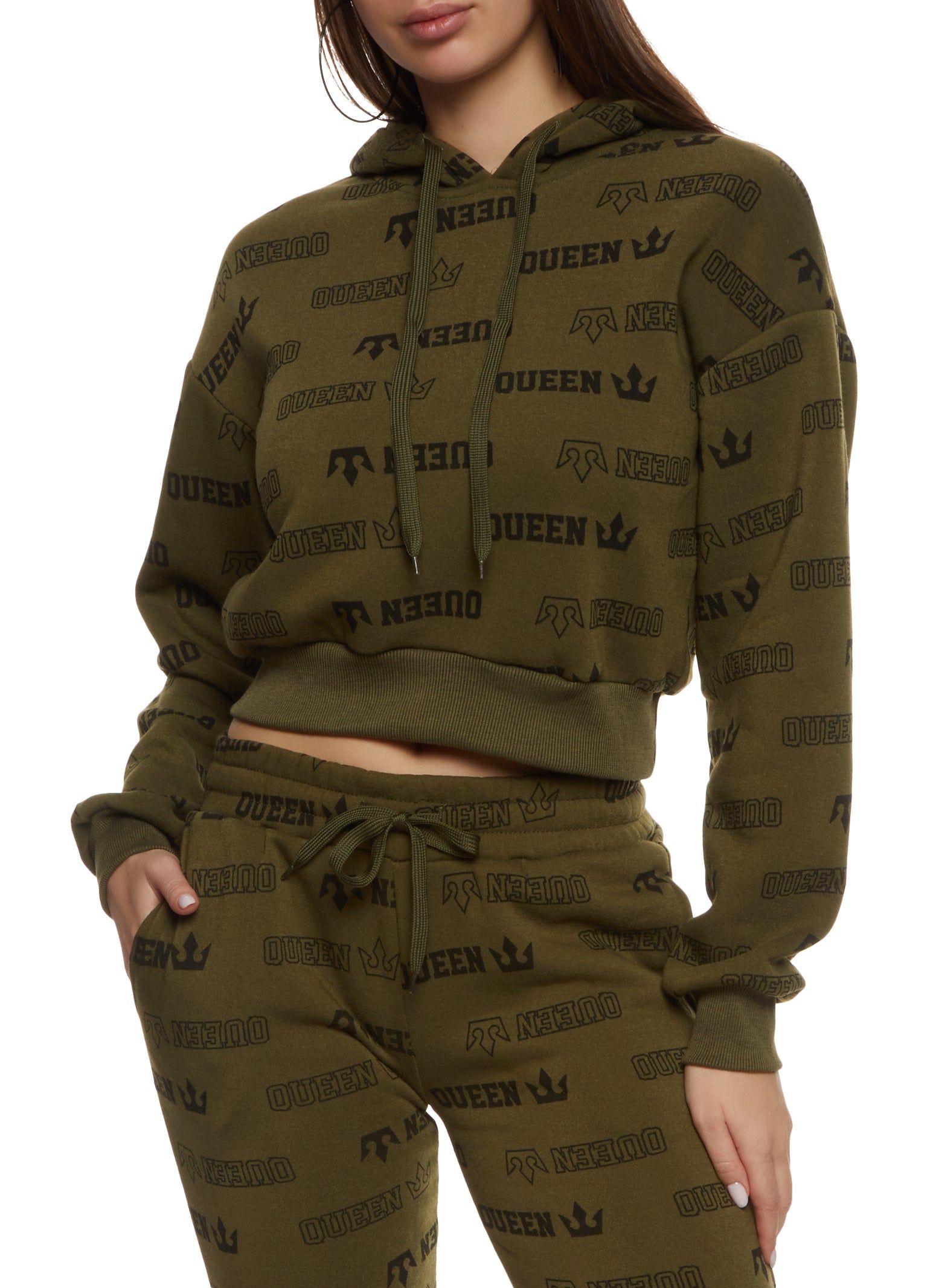 Queen Graphic Print Hoodie sold by Rainbow