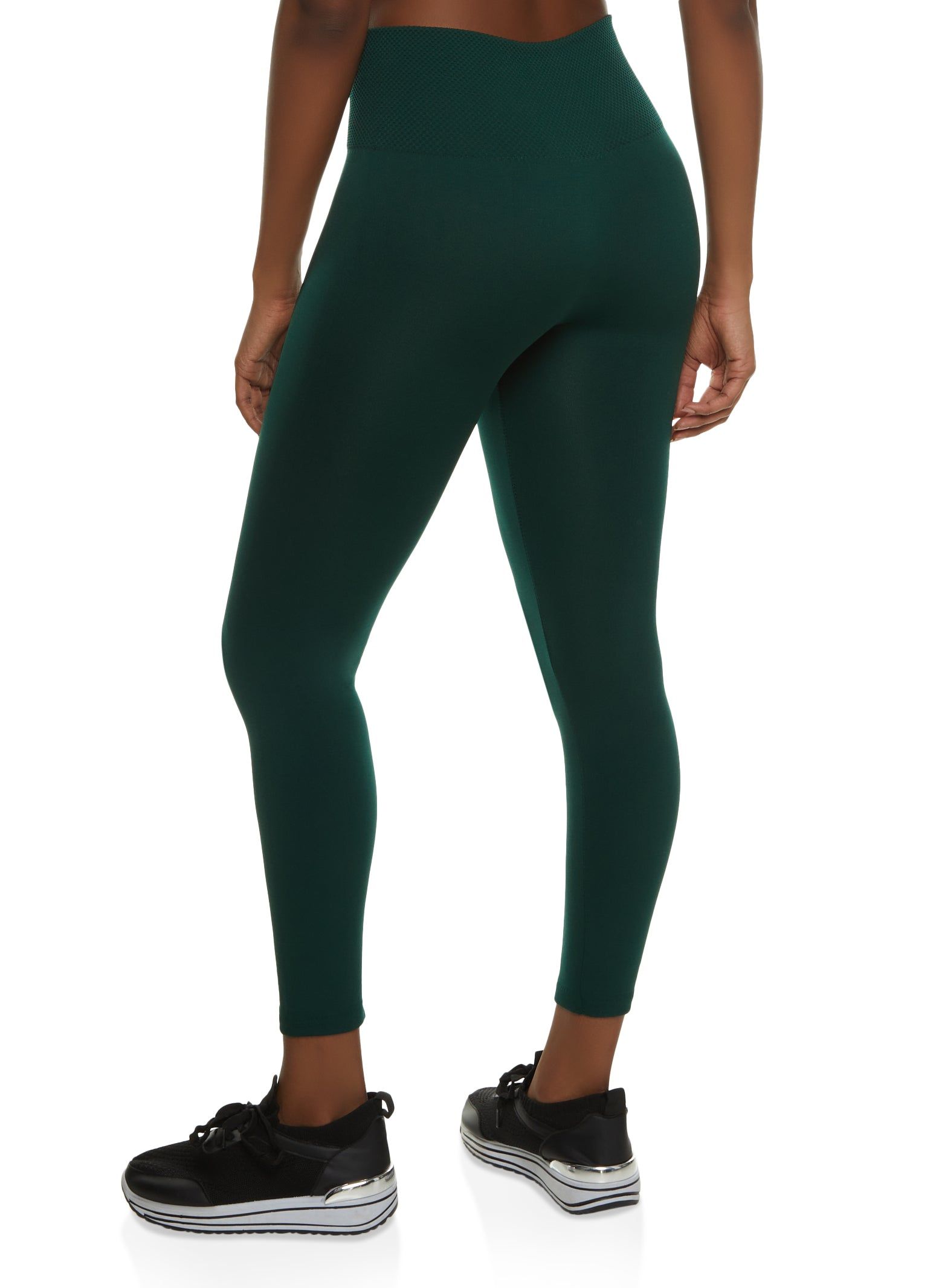 Waffle Knit Waistband Fleece Leggings sold by Rainbow product image thumbnail 2