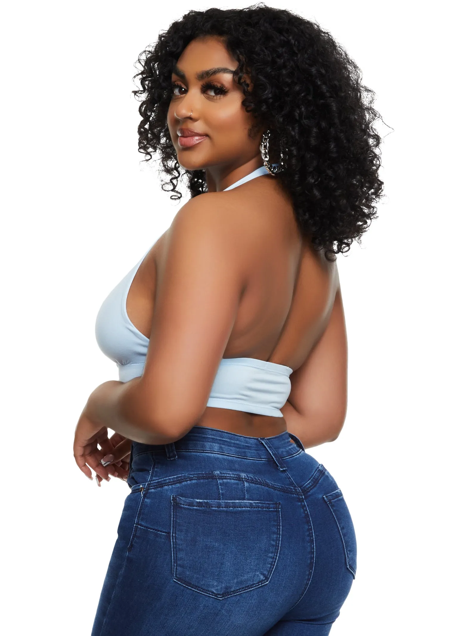 Almost Famous Plunge Halter Top sold by Rainbow product image thumbnail 2