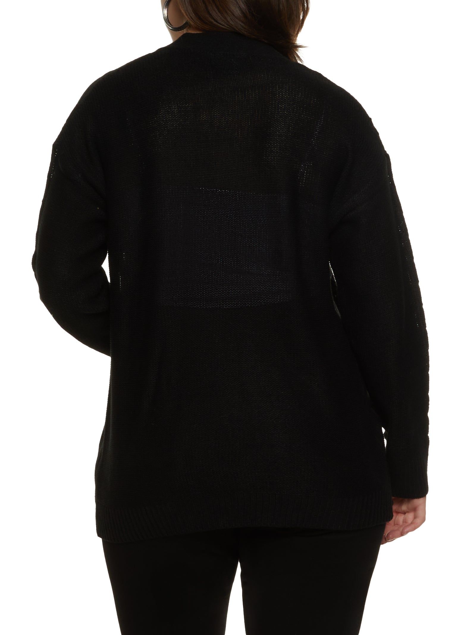 Plus Size Cable Knit Open Cardigan sold by Rainbow product image thumbnail 2