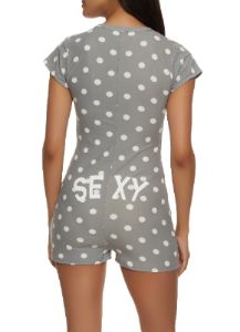Sexy Polka Dot Pajama Romper sold by Rainbow