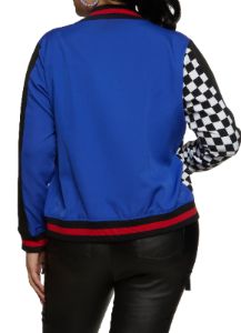 Plus Size Brooklyn Graphic Bomber Jacket sold by Rainbow