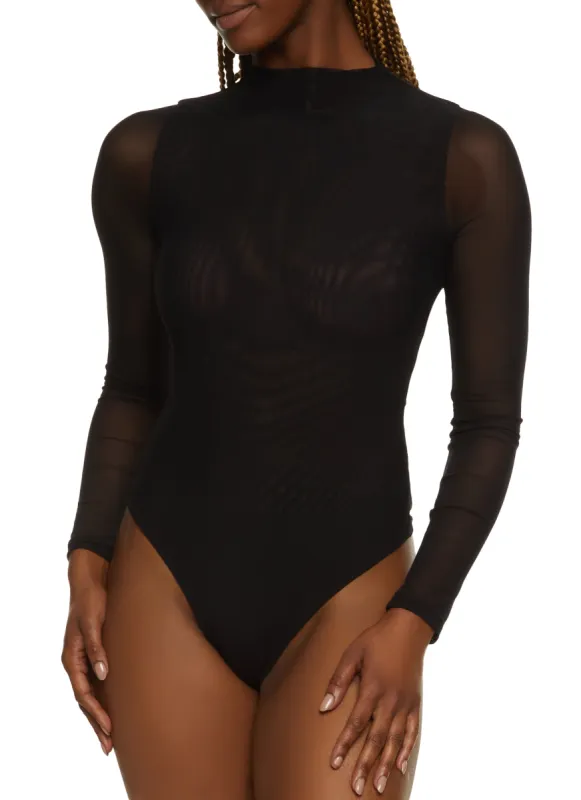 Solid Mesh Bodysuit sold by Rainbow