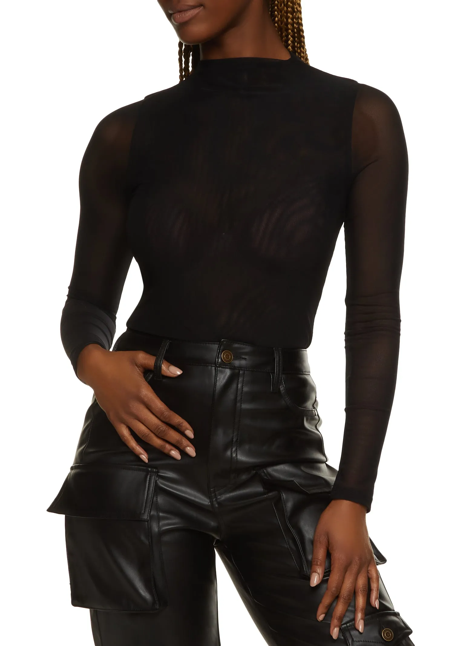 Solid Mesh Bodysuit sold by Rainbow product image thumbnail 2