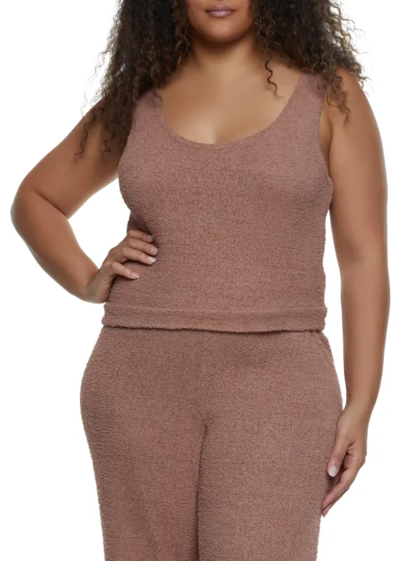 Plus Size Chenille Tank Top sold by Rainbow