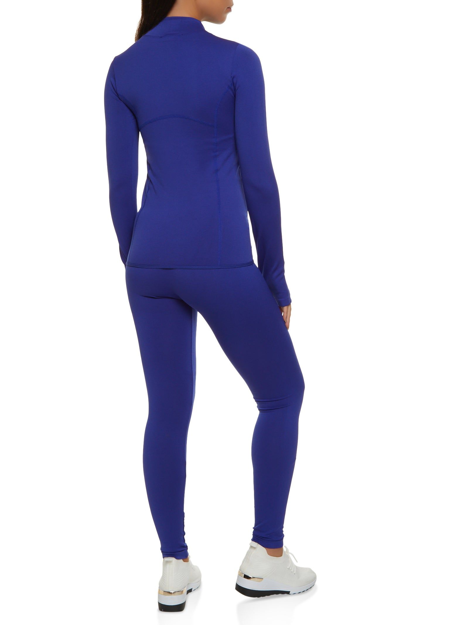 Seamless Solid Track Jacket and Leggings Set sold by Rainbow product image thumbnail 2