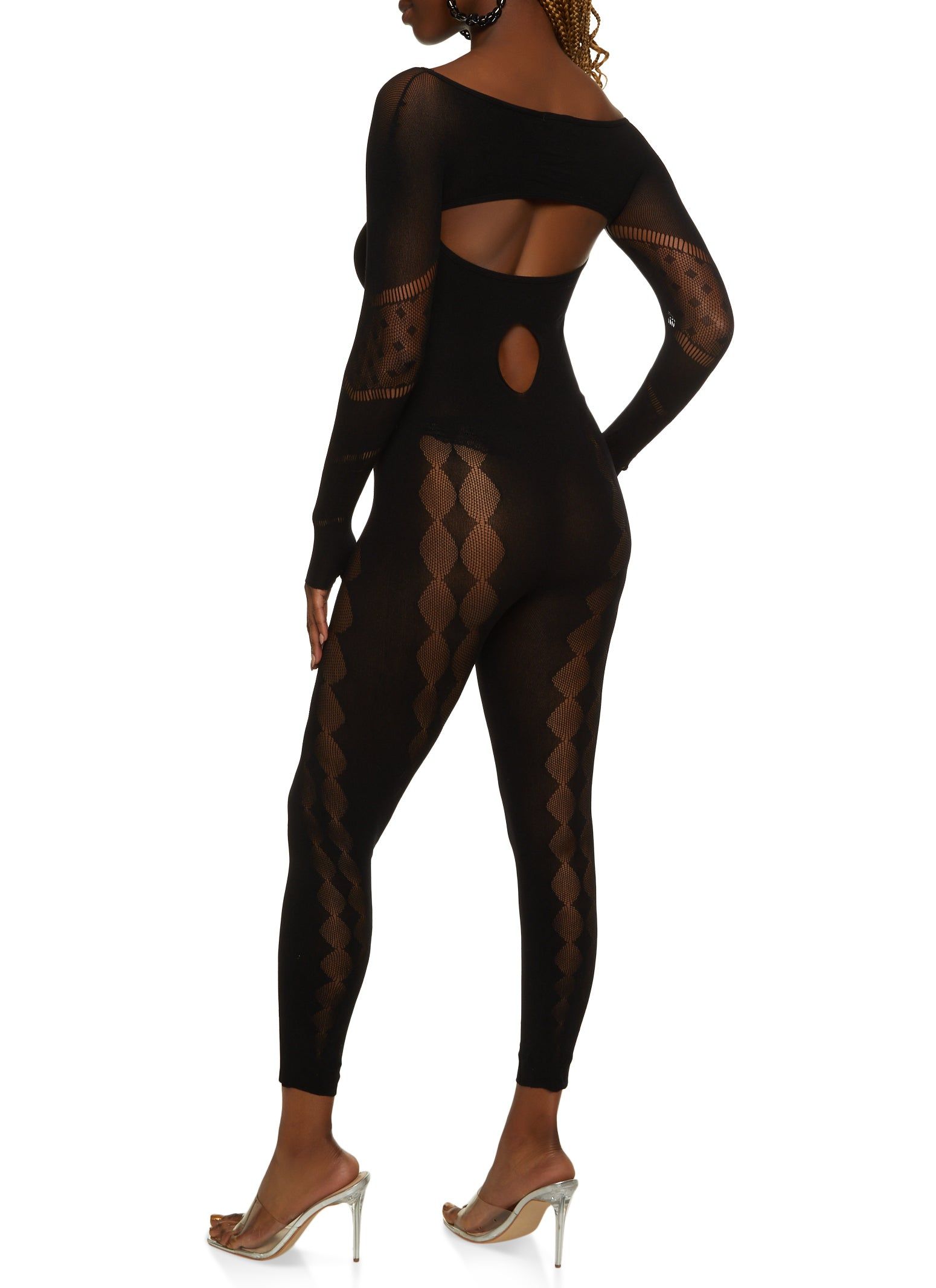 Sheer Seamless Cut Out Jumpsuit sold by Rainbow product image thumbnail 2
