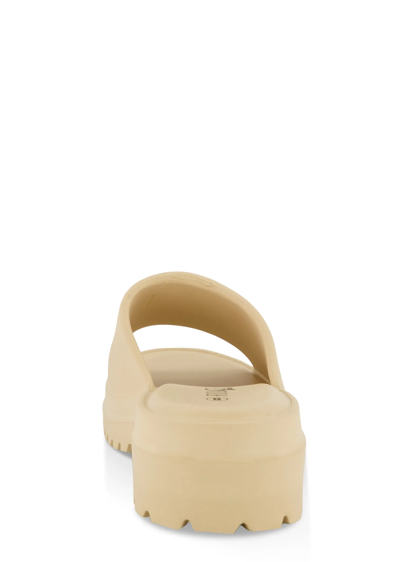 Single Band Lug Sole Platform Slide Sandals sold by Rainbow product image thumbnail 3