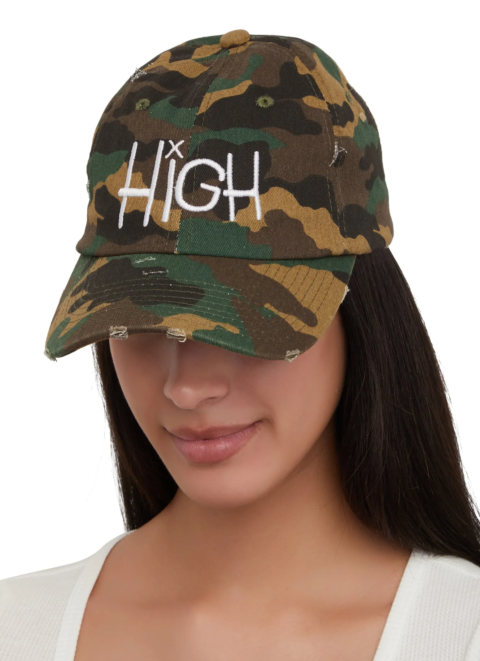 High Distressed Baseball Cap sold by Rainbow