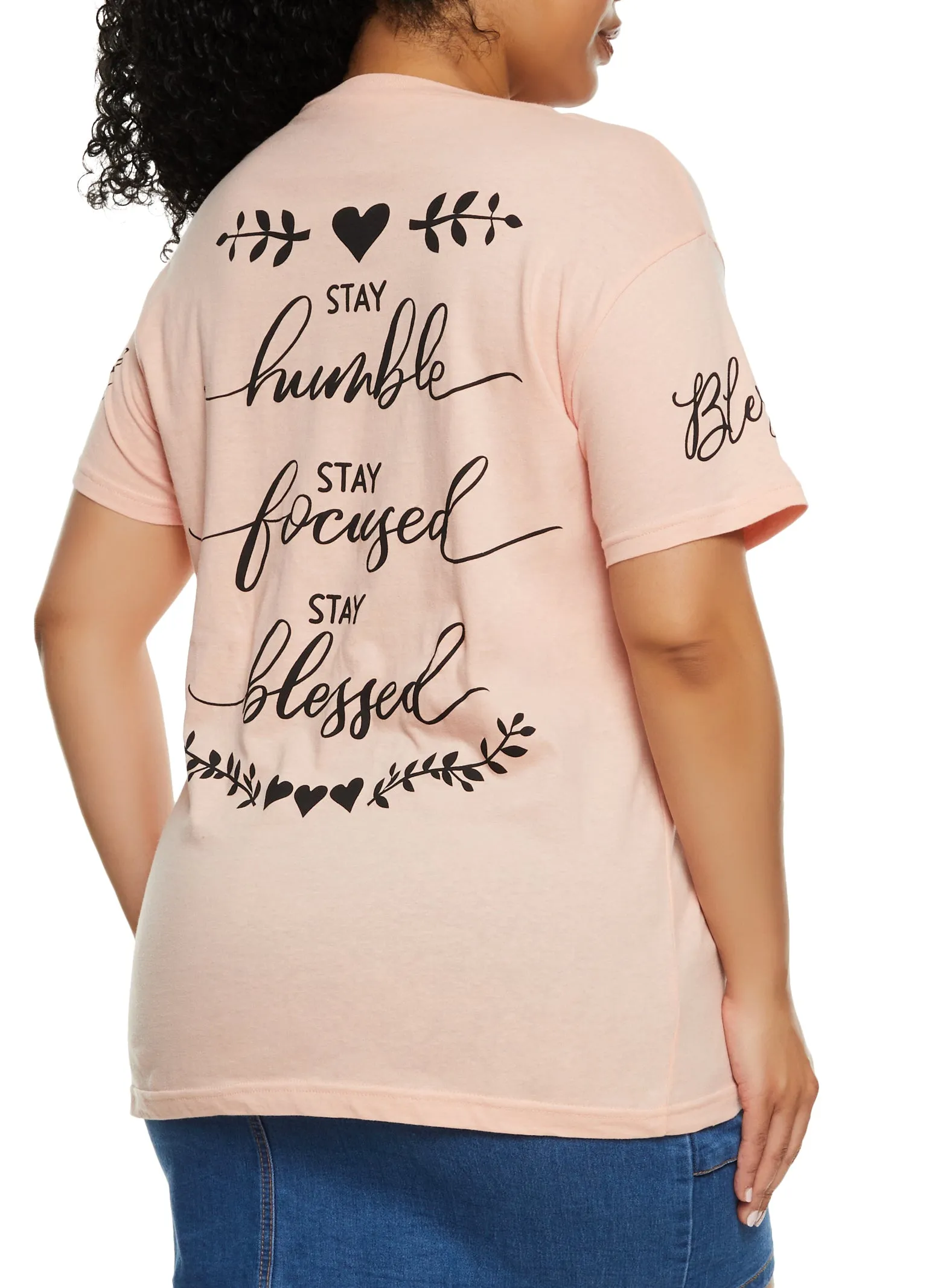 Plus Size Sequin Blessed Beyond Measure Tee sold by Rainbow product image thumbnail 3