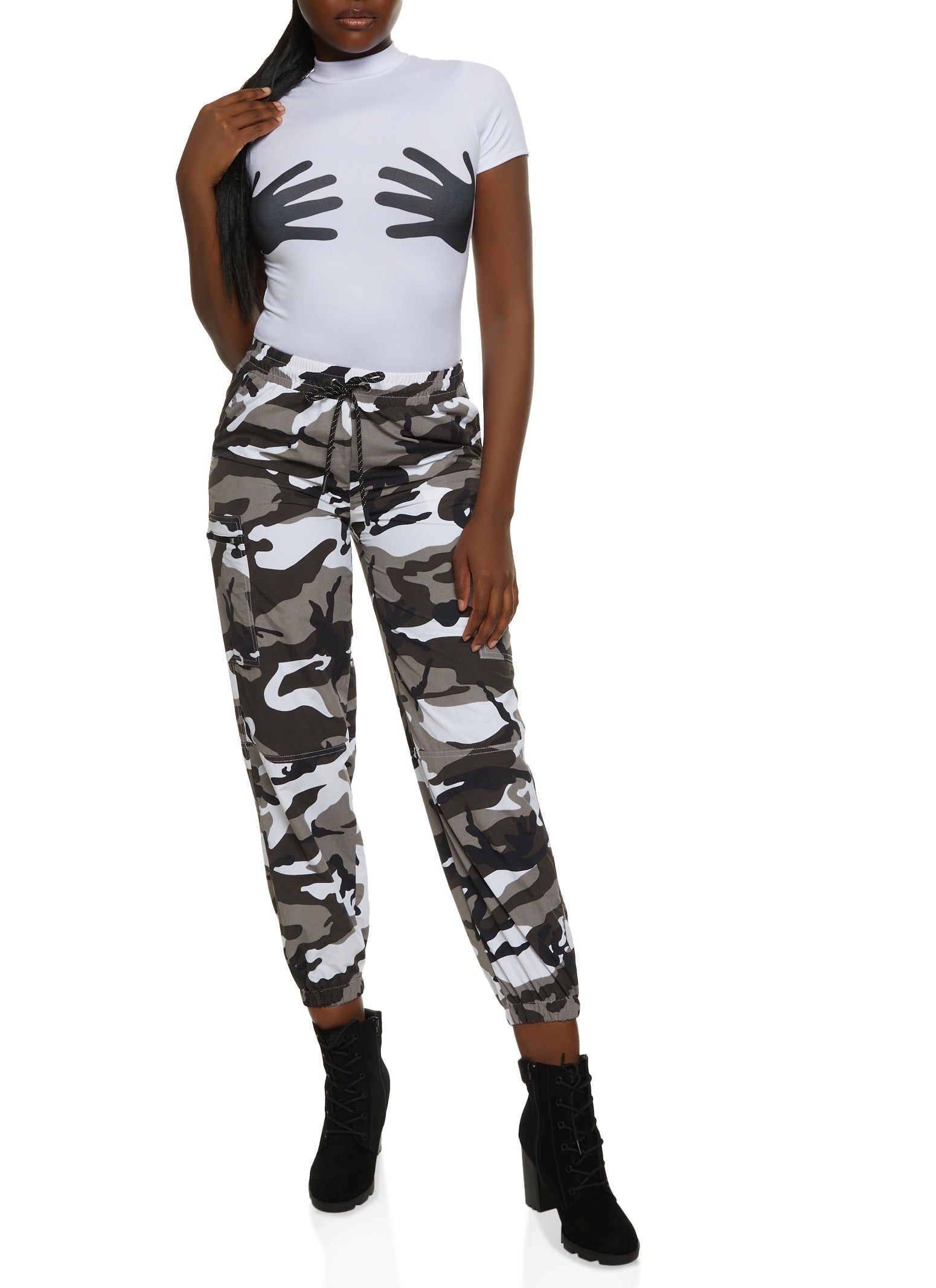 Nylon Side Zip Pocket Joggers sold by Rainbow product image thumbnail 2