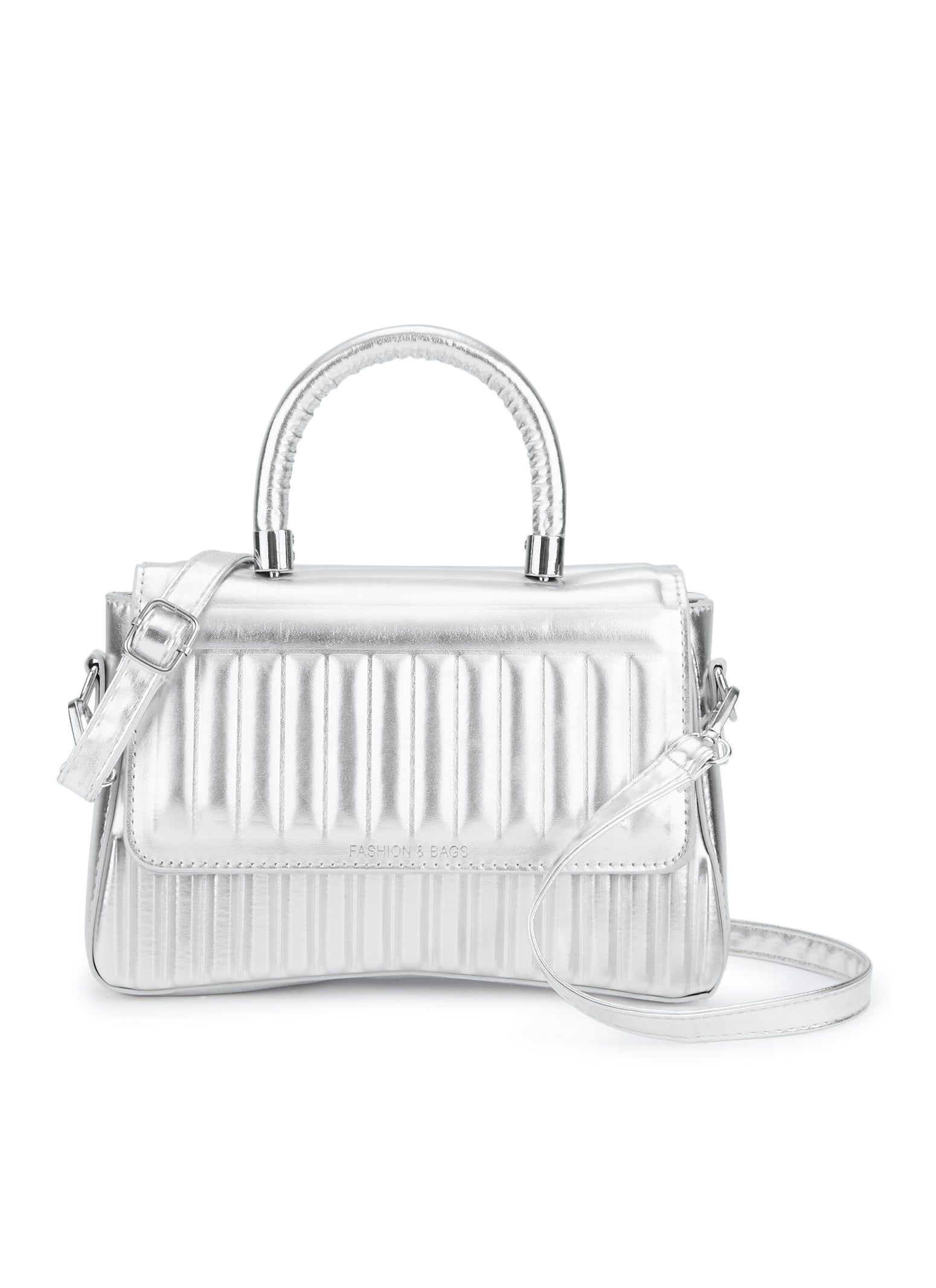 Faux Leather Quilted Flap Crossbody Bag sold by Rainbow product image thumbnail 2