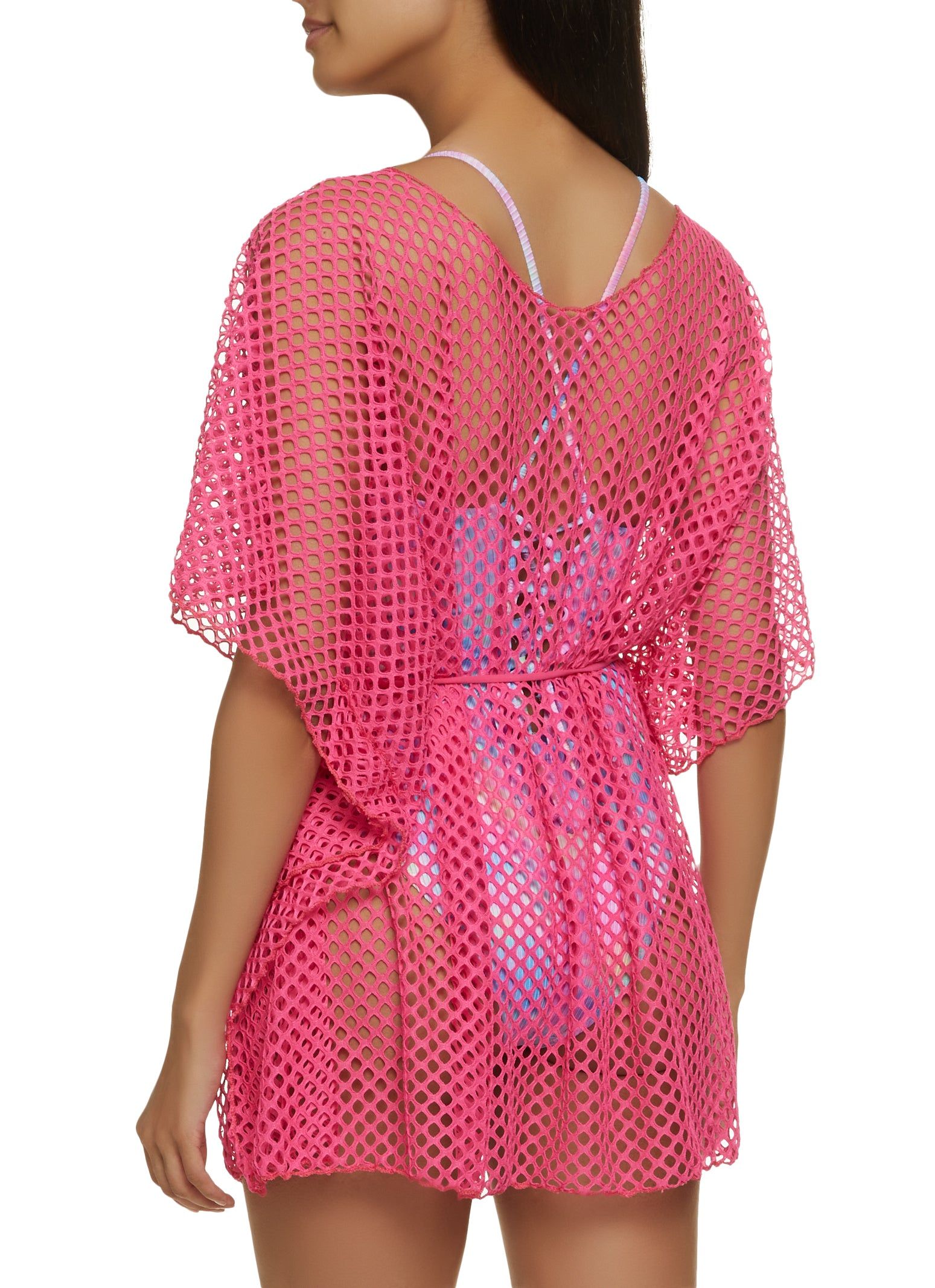 Fishnet Mini Dress Cover Up sold by Rainbow product image thumbnail 3