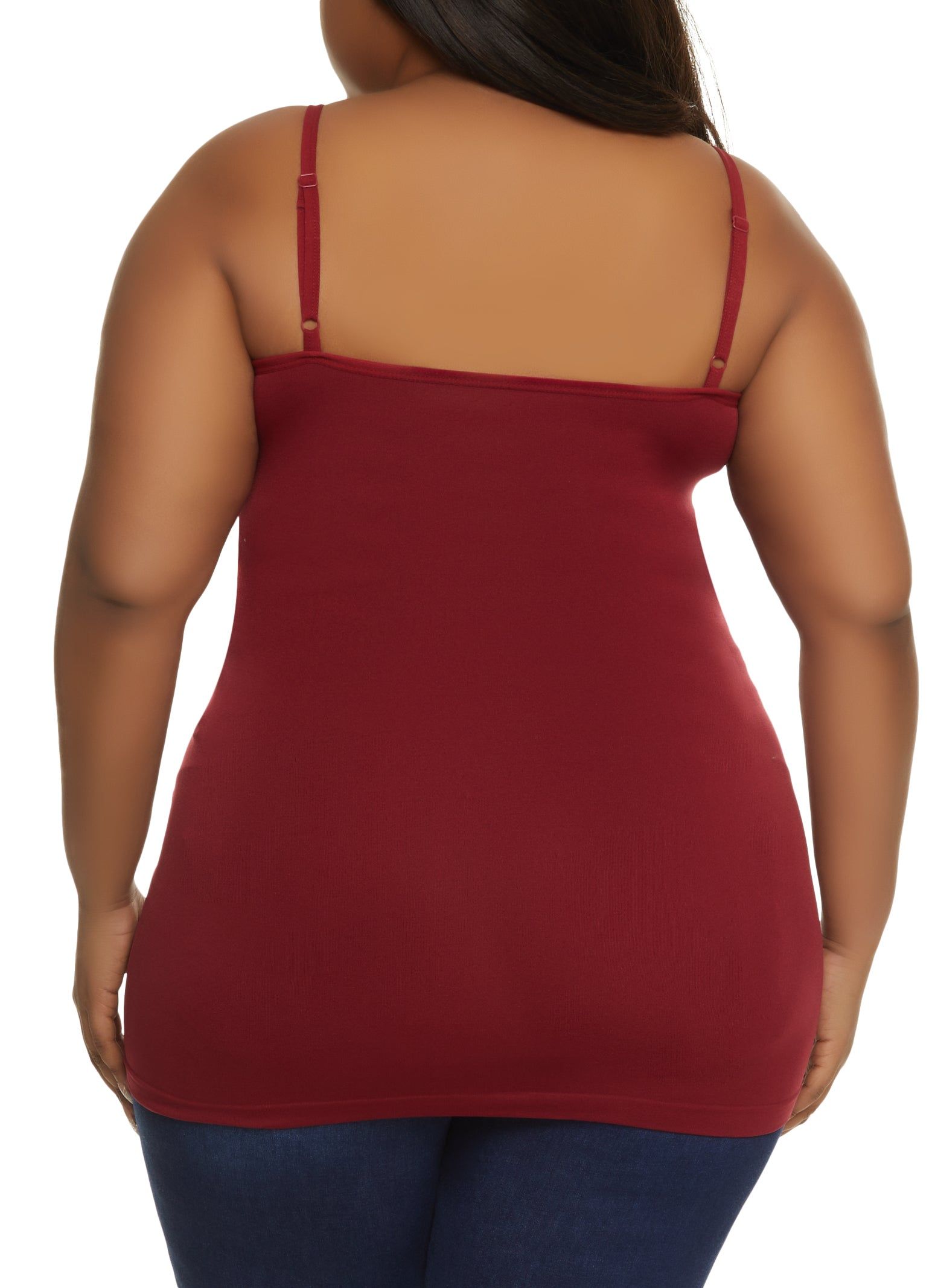 Plus Size Basic Seamless Scoop Neck Cami sold by Rainbow product image thumbnail 2