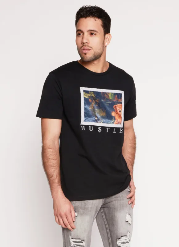 Mens Hustle Graphic T Shirt sold by Rainbow
