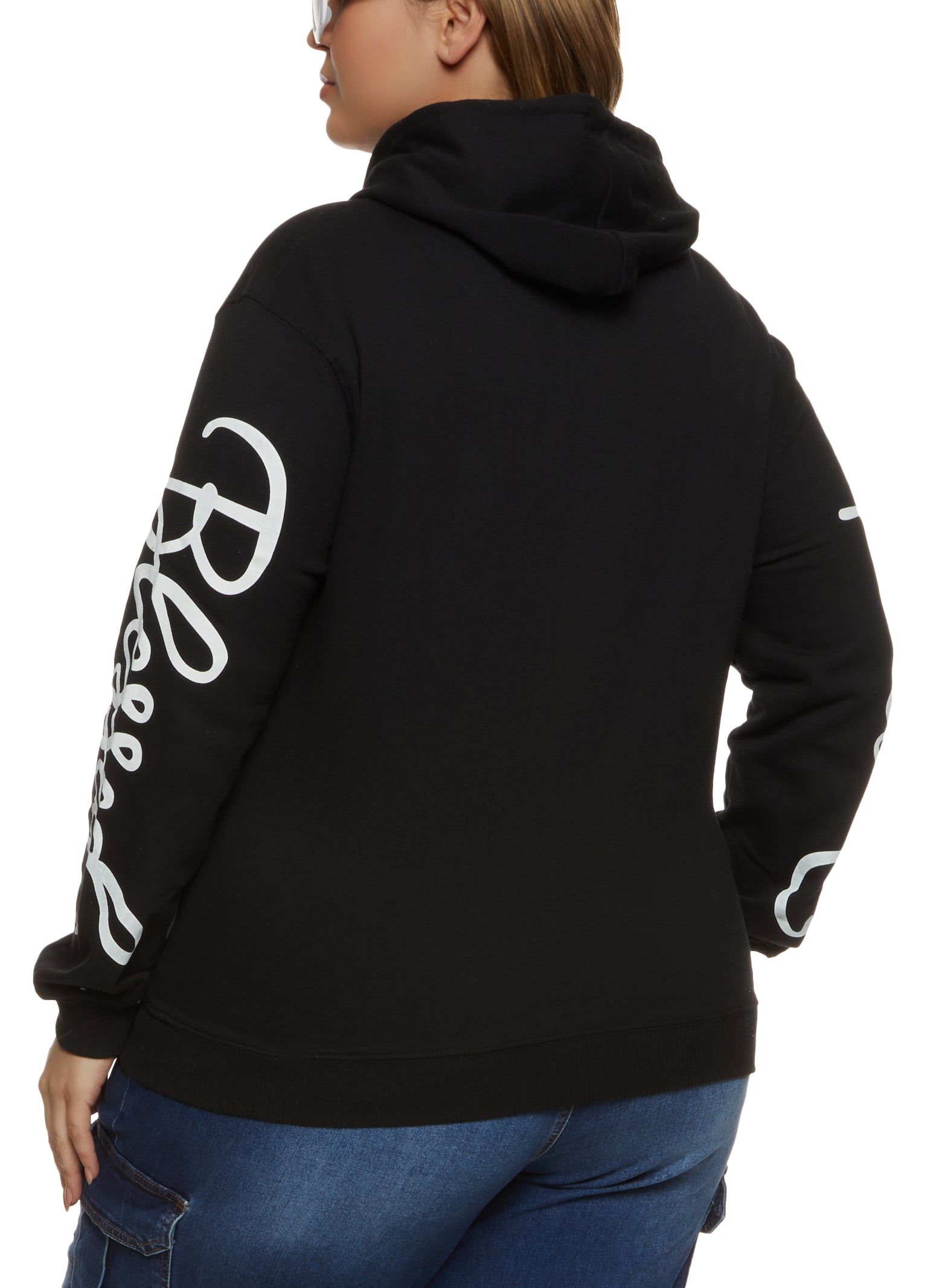Plus Size Blessed All Day Graphic Hoodie sold by Rainbow product image thumbnail 2