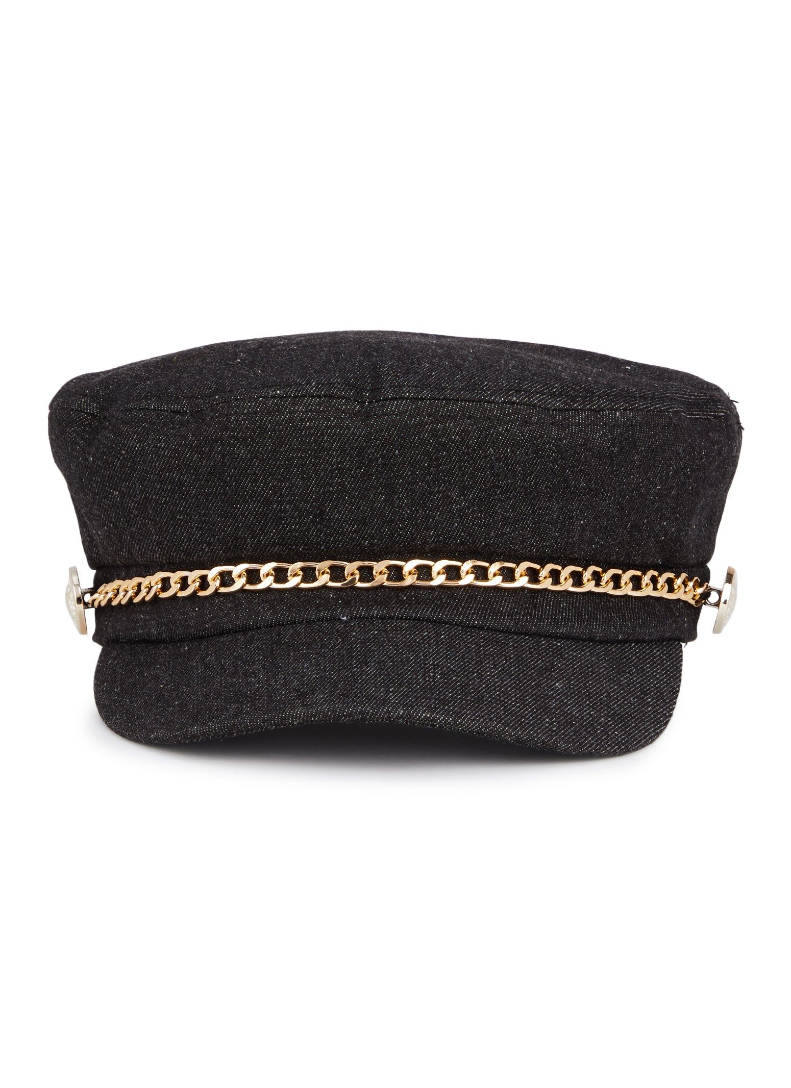 Denim Chain Detail Cabbie Hat sold by Rainbow product image thumbnail 2