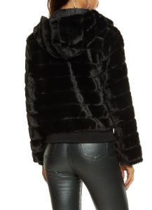 Faux Fur Hooded Jacket sold by Rainbow
