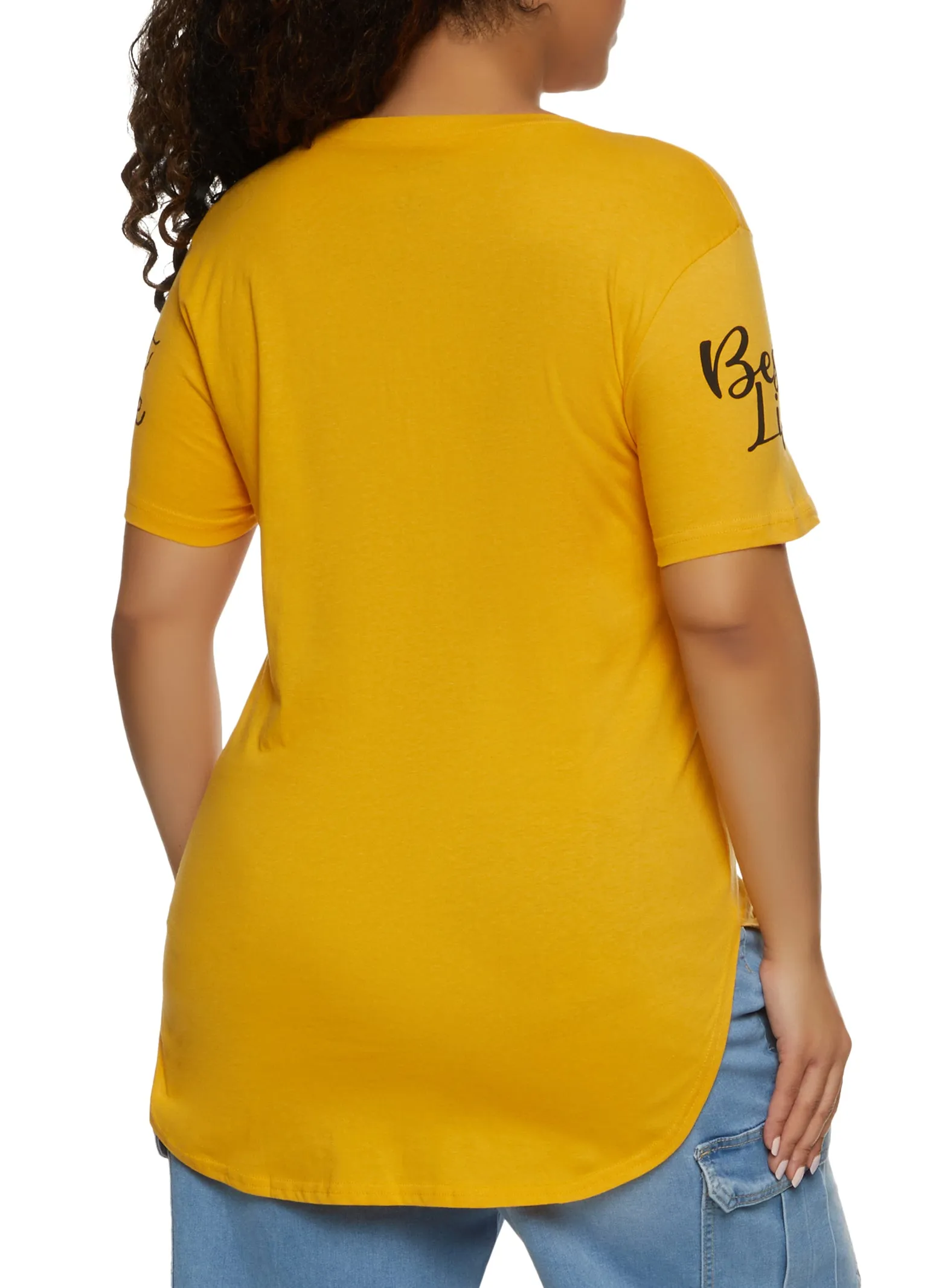 Plus Size Living My Best Life Sequin Tee sold by Rainbow product image thumbnail 2