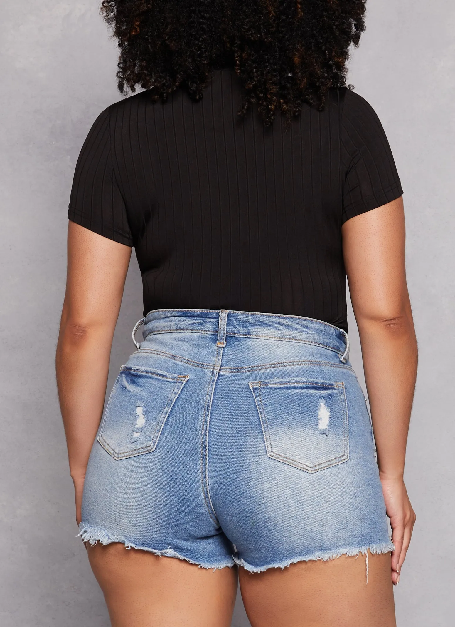 Plus Size Daisy Ribbed Knit Bodysuit sold by Rainbow product image thumbnail 3