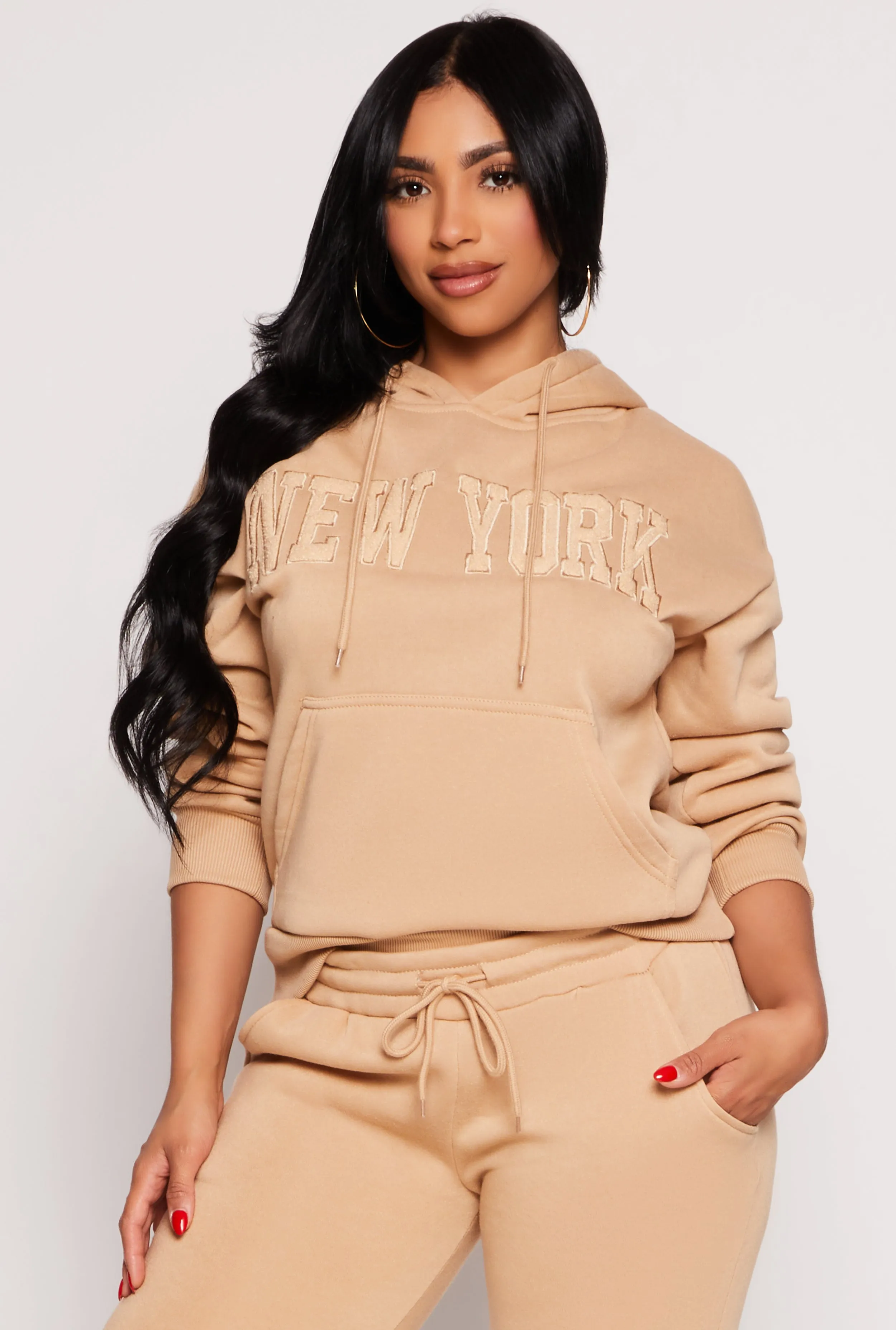 Fleece New York Pullover Hoodie sold by Rainbow
