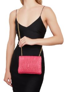 Faux Leather Quilted Chain Strap Crossbody Bag sold by Rainbow