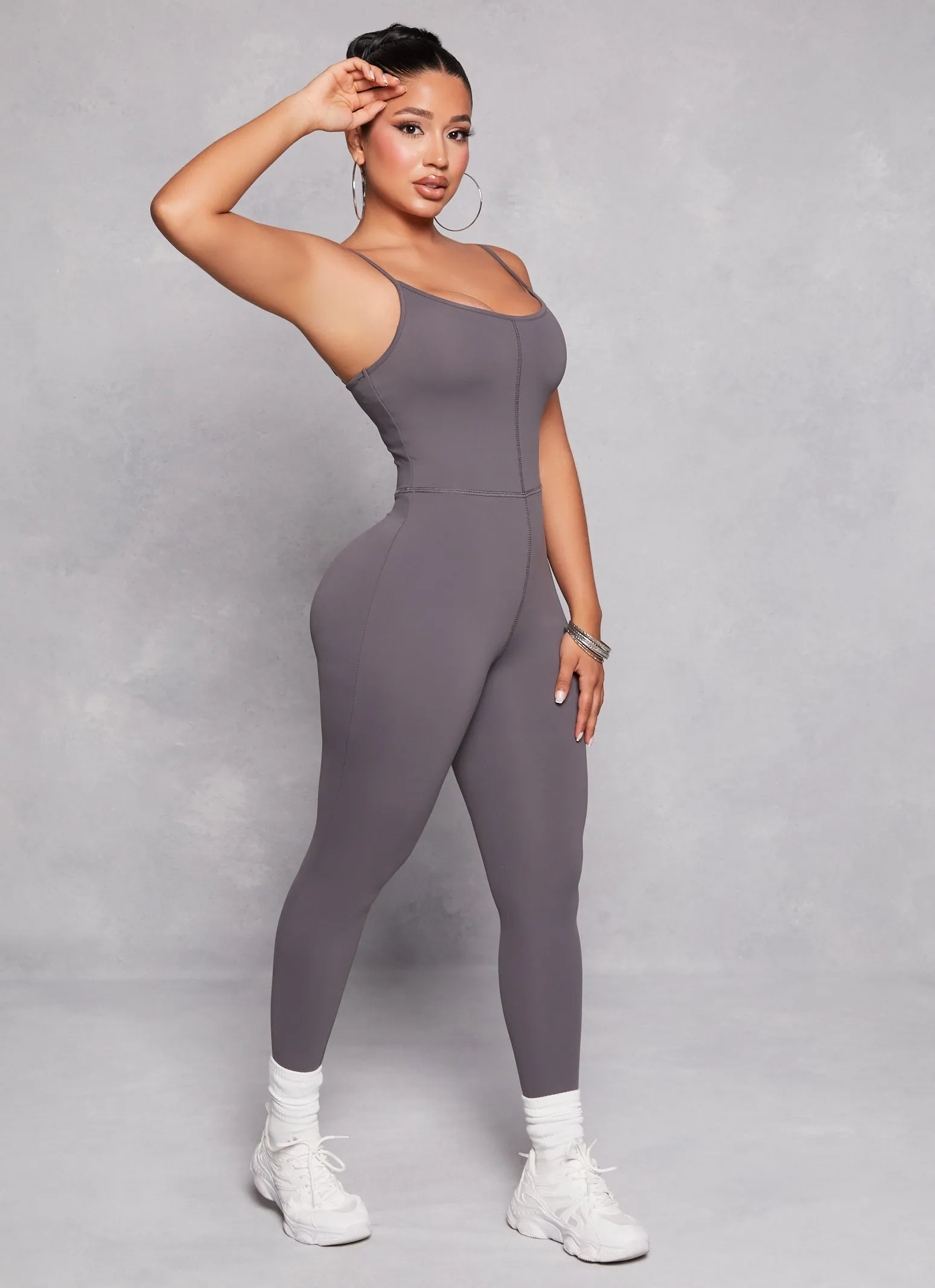 Almost Famous Sleeveless Cami Catsuit sold by Rainbow