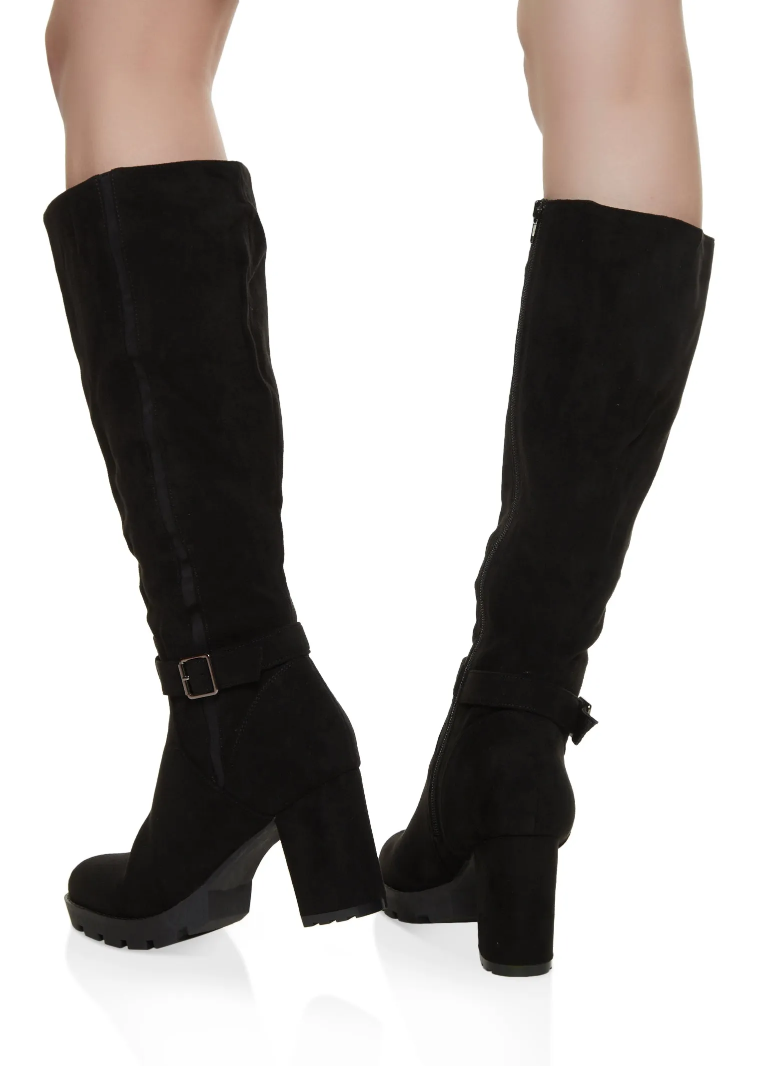 Buckle Detail Block Heel Tall Boots sold by Rainbow product image thumbnail 3