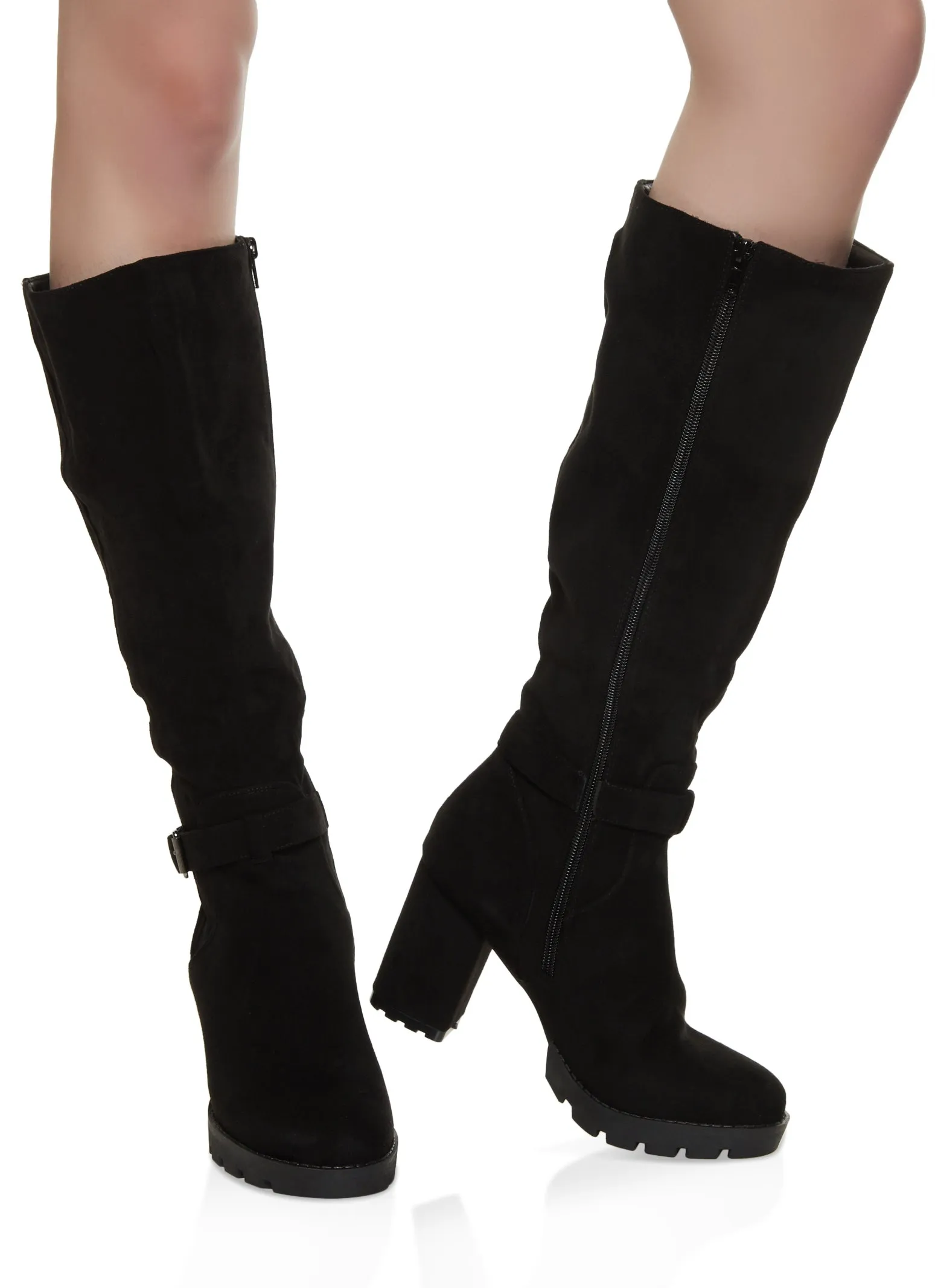 Buckle Detail Block Heel Tall Boots sold by Rainbow product image thumbnail 2