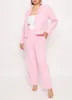 Plus Size Crepe Knit Wide Leg Dress Pants sold by Rainbow