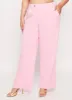 Plus Size Crepe Knit Wide Leg Dress Pants sold by Rainbow