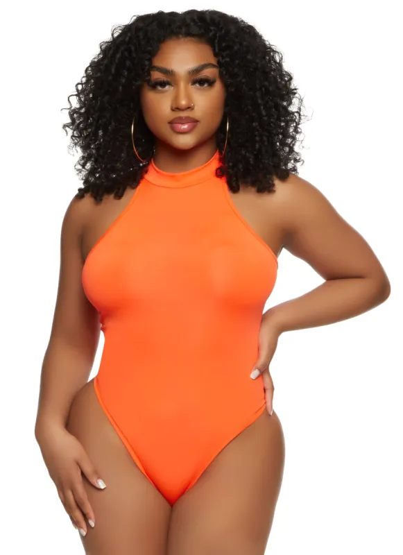 Daisy High Neck Racerback Bodysuit sold by Rainbow