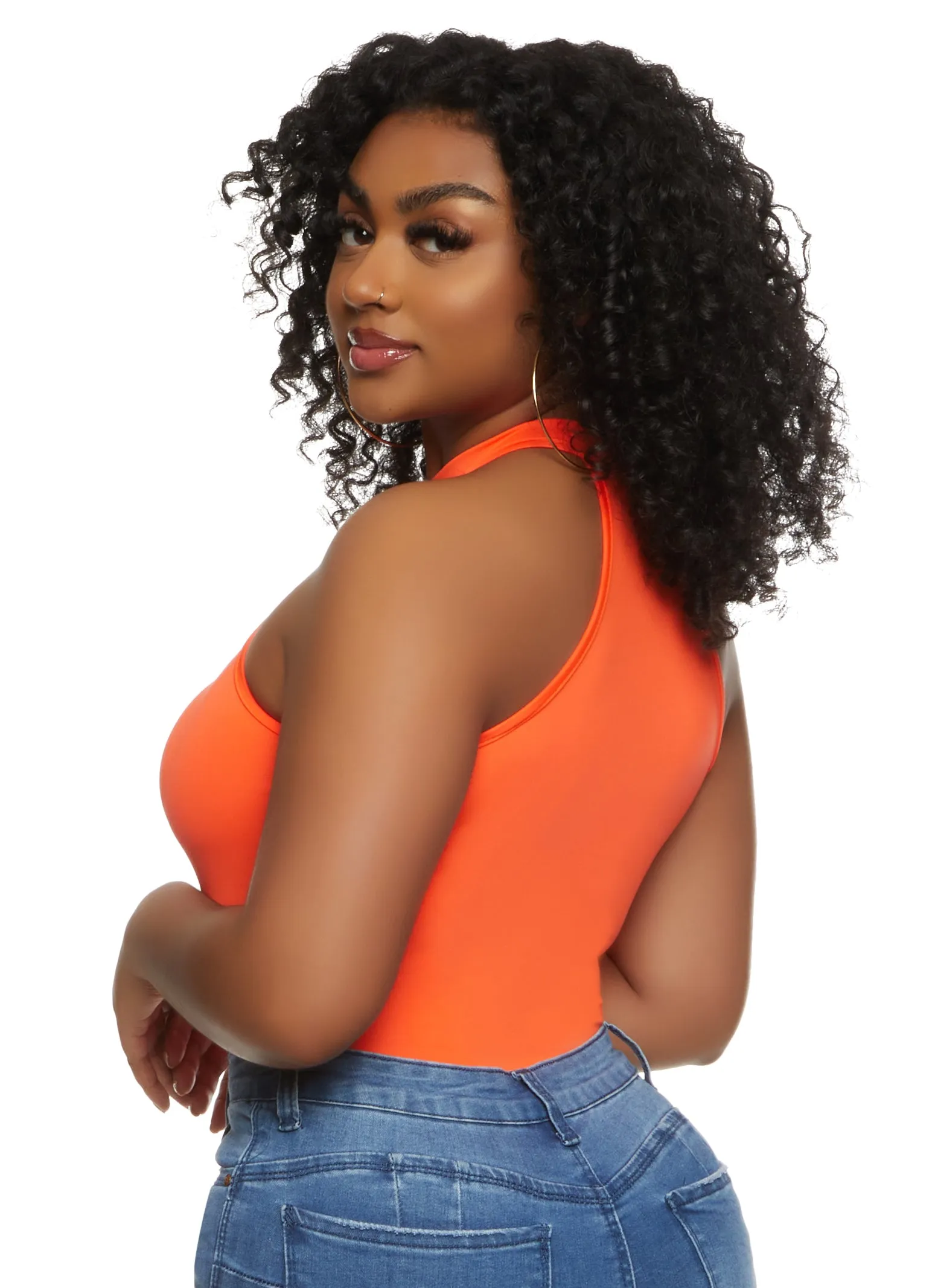 Daisy High Neck Racerback Bodysuit sold by Rainbow product image thumbnail 3