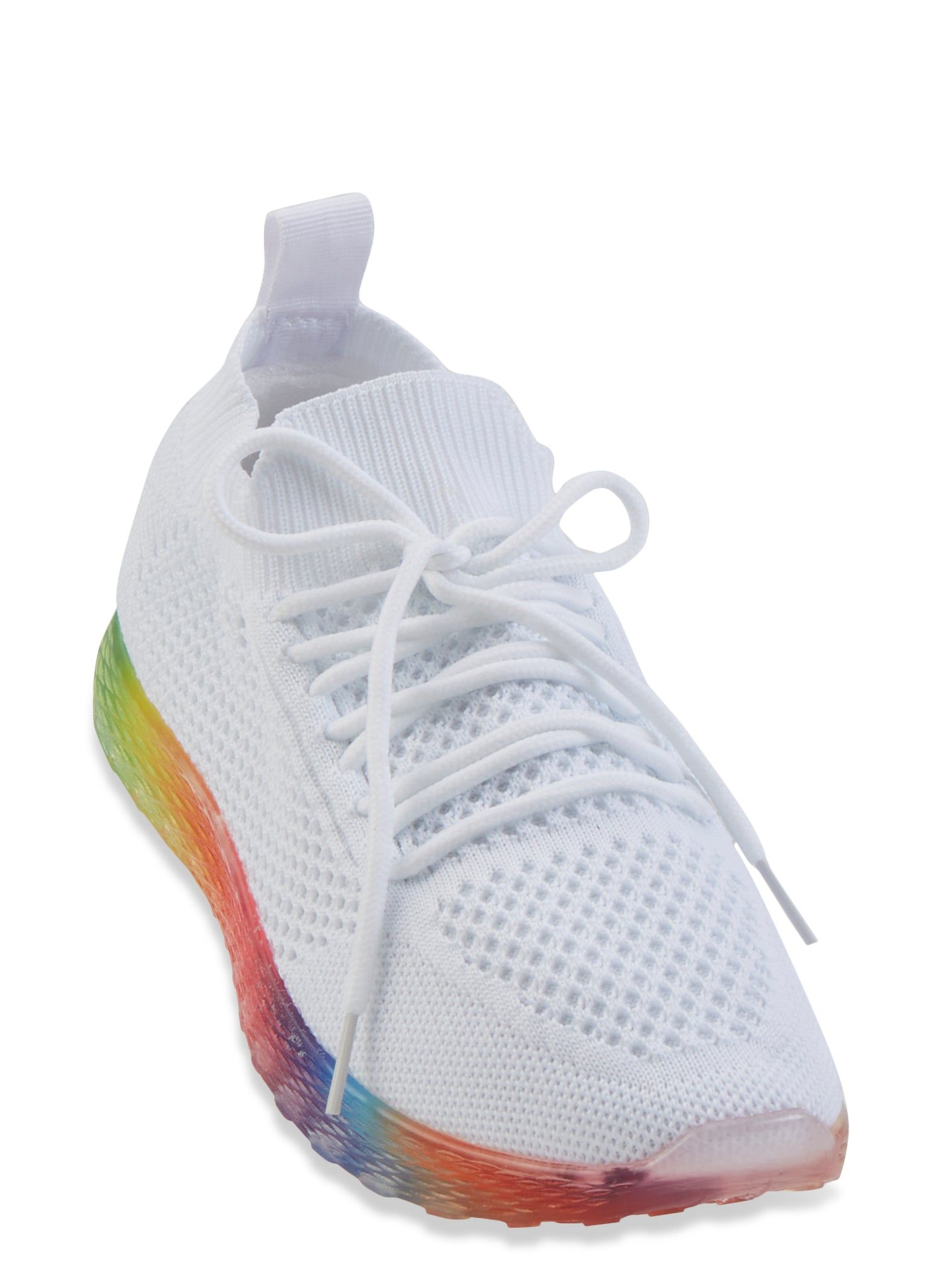 Rainbow Sole Textured Knit Sneakers sold by Rainbow