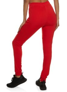 High Waist Contrast Piping Joggers sold by Rainbow