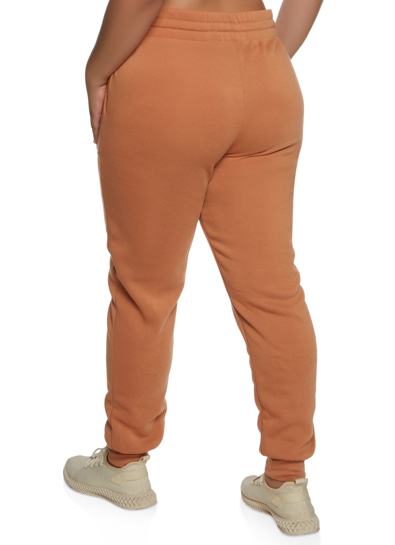 Plus Size Solid Fleece Joggers sold by Rainbow product image thumbnail 2