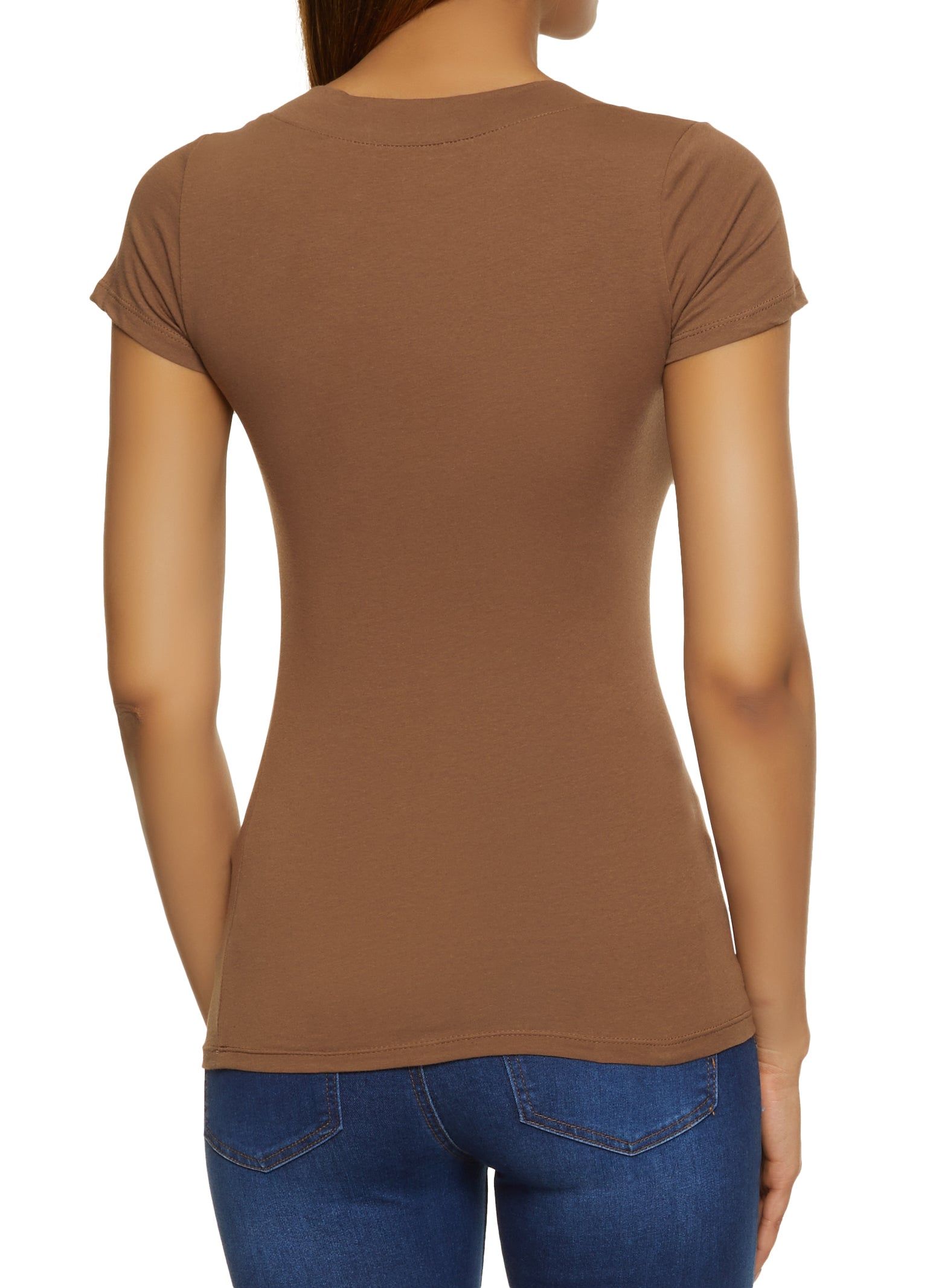 Solid V Neck Tee sold by Rainbow product image thumbnail 2