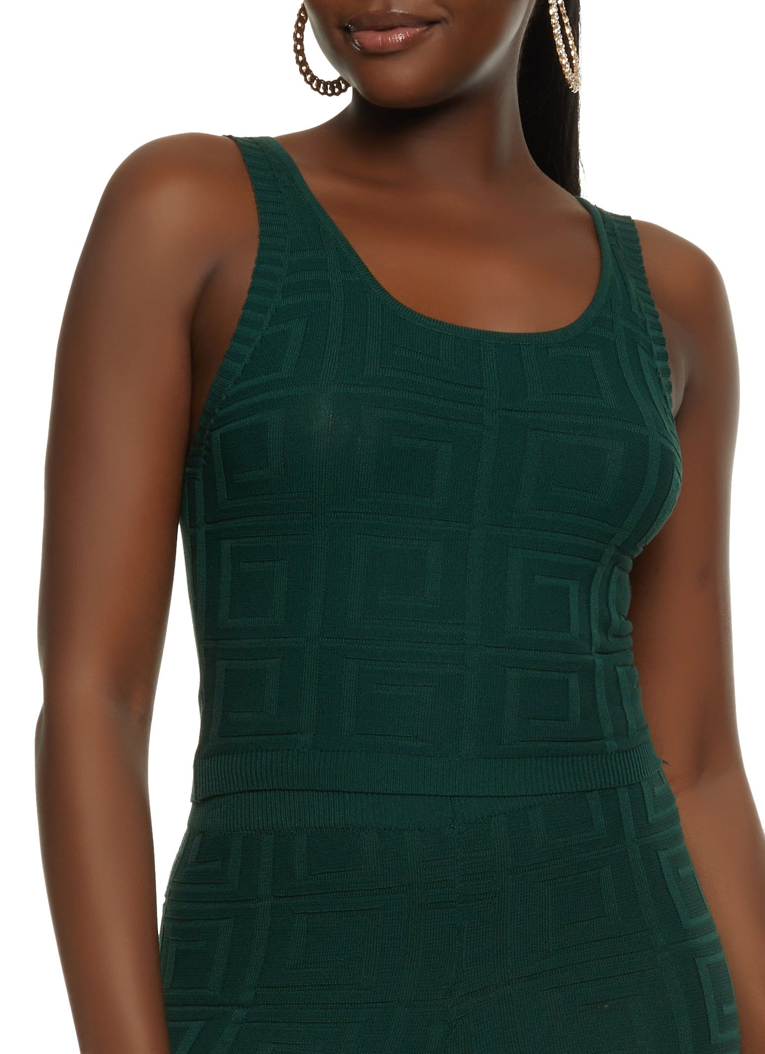 Greek Key Knit Crop Top sold by Rainbow