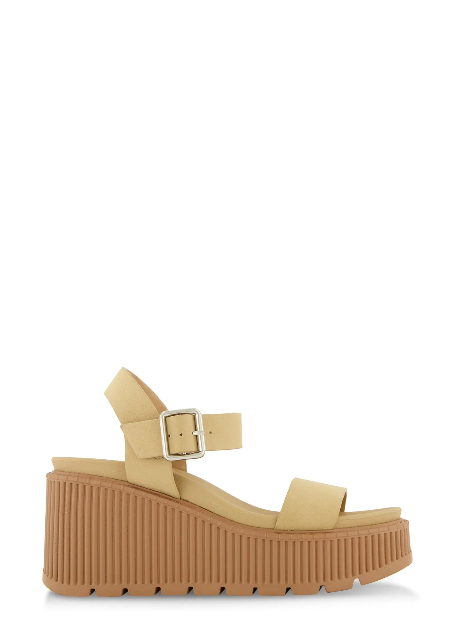 Buckle Strap Platform Wedge Sandals sold by Rainbow product image thumbnail 2