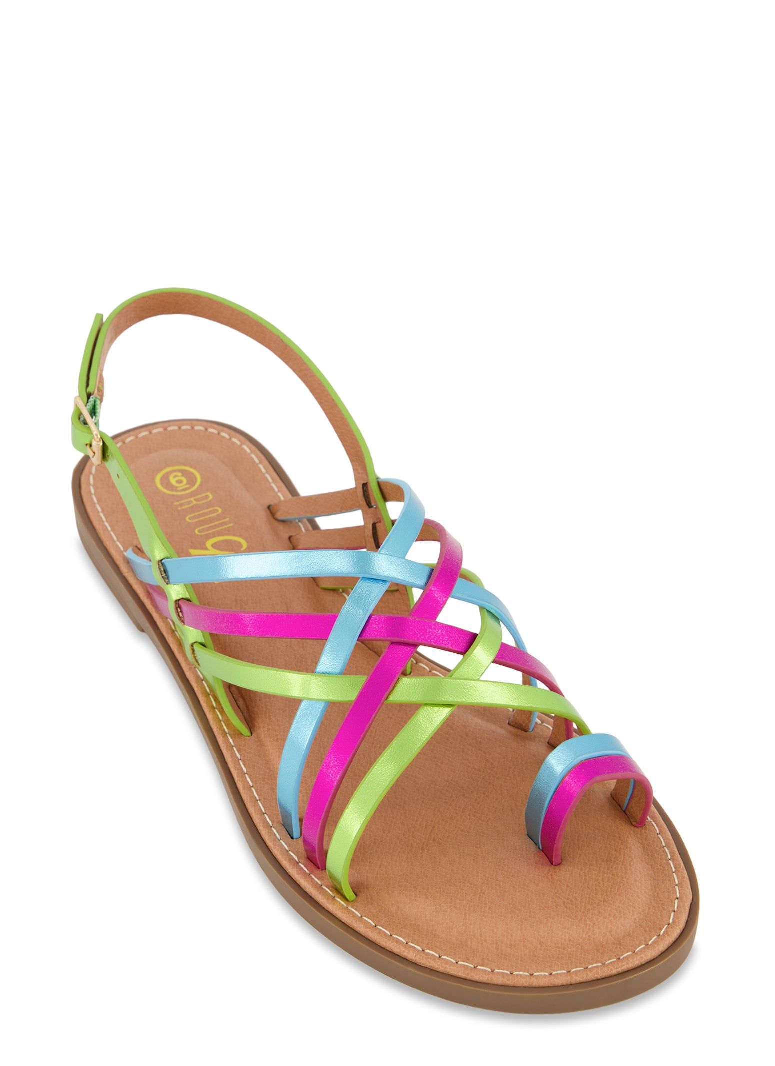 Strappy Toe Loop Sandals sold by Rainbow