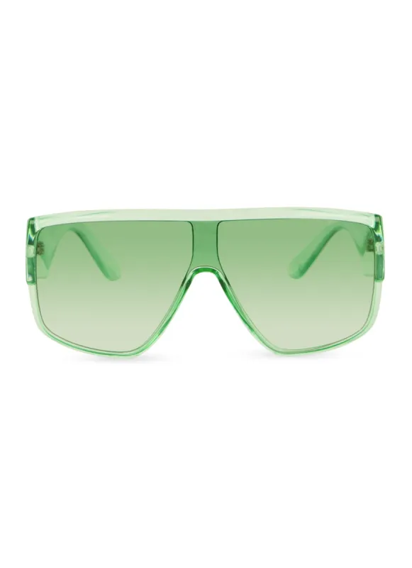 Boxy Oversized Shield Sunglasses sold by Rainbow