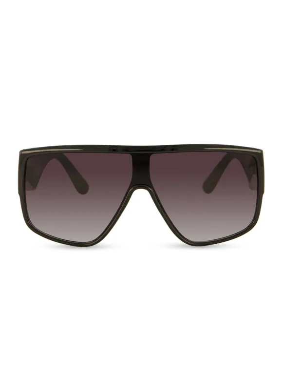 Boxy Oversized Shield Sunglasses sold by Rainbow