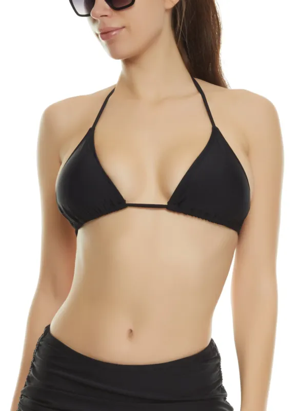 Triangle Halter Bikini Top sold by Rainbow