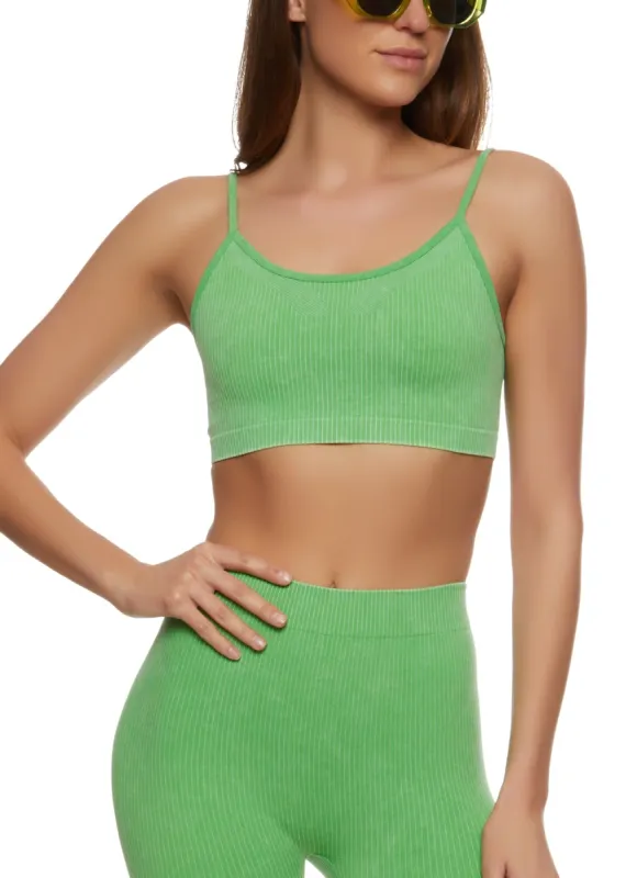 Seamless Ribbed Cropped Cami sold by Rainbow