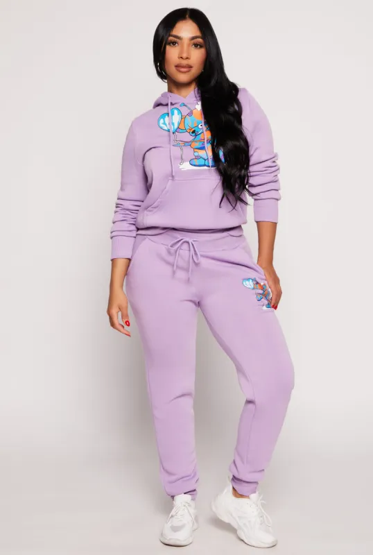 Bear Graphic Drawstring Joggers sold by Rainbow