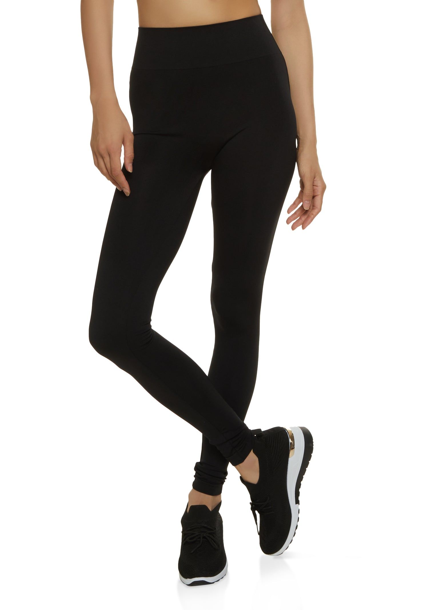Seamless Solid High Waist Leggings sold by Rainbow