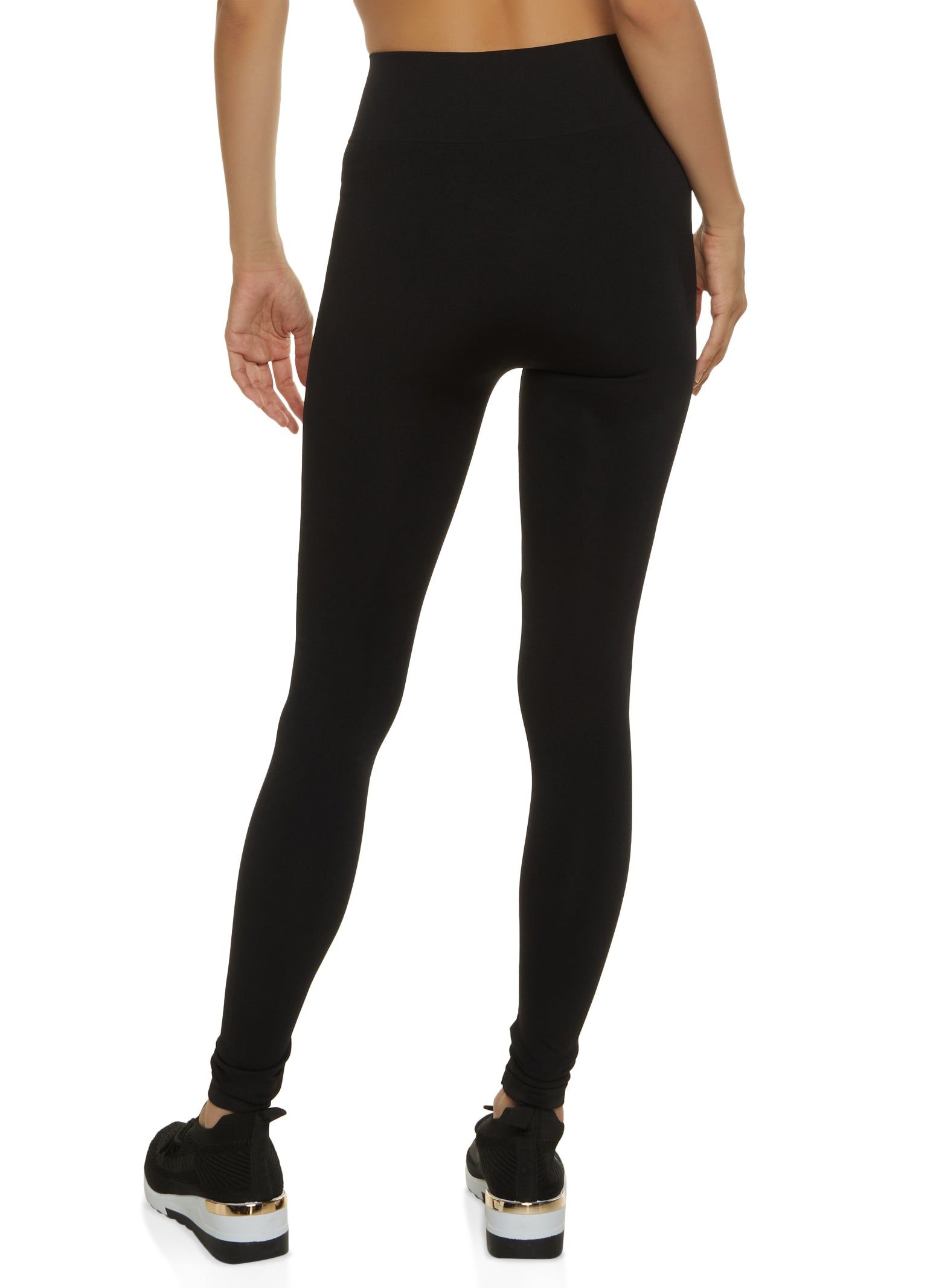 Seamless Solid High Waist Leggings sold by Rainbow product image thumbnail 2