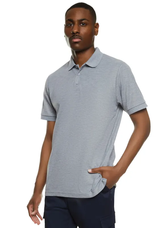 Mens Short Sleeve Pique Polo Shirt sold by Rainbow