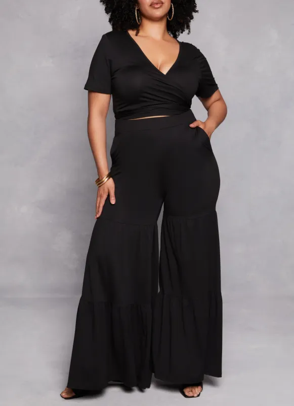 Plus Size Tiered Pants sold by Rainbow