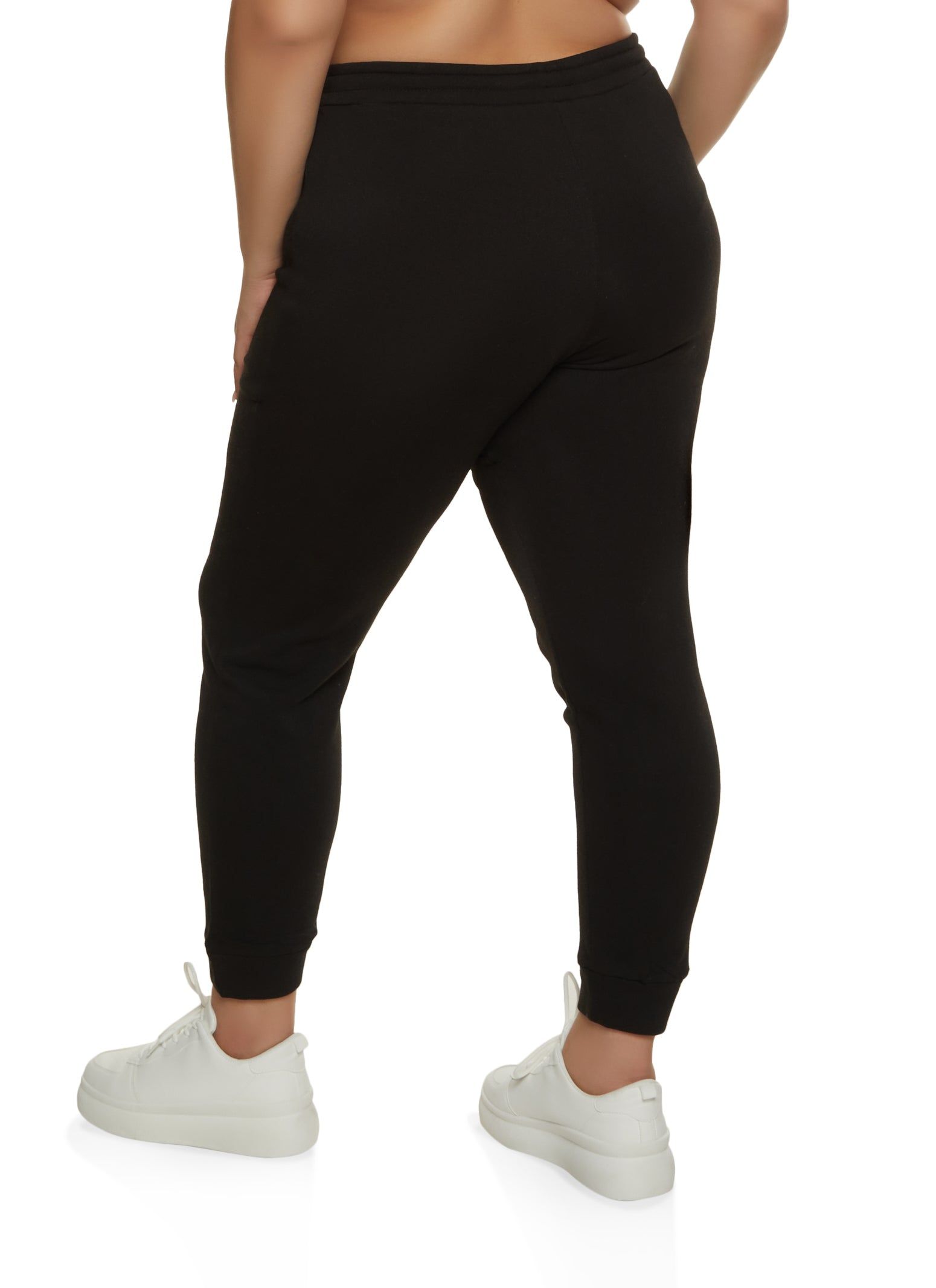 Plus Size Contrast Trim High Waist Joggers sold by Rainbow product image thumbnail 2